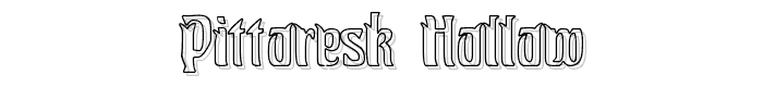 Pittoresk Hollow font